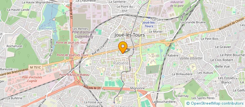 localisation de l'entreprise MAMMERI TAXI  JOUE-LES-TOURS