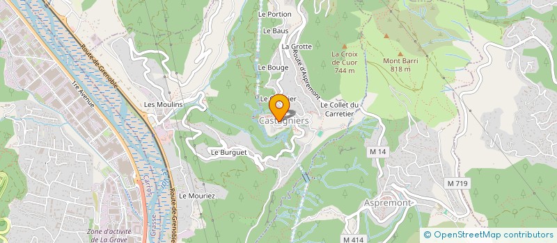 localisation de l'entreprise MAMO à CASTAGNIERS