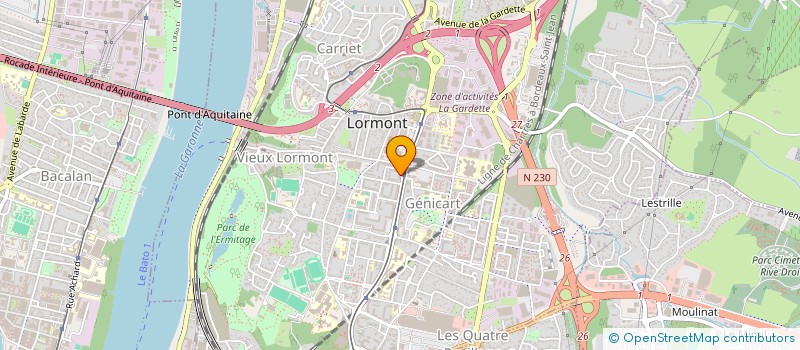 localisation de l'entreprise MAMOU à LORMONT