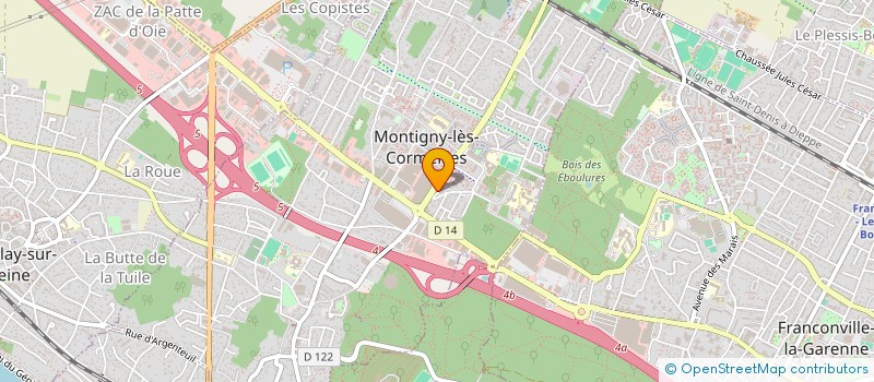 localisation de l'entreprise MAMOU B  MONTIGNY-LES-CORMEILLES