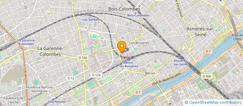 localisation de l'entreprise MAMOURI TRANSPORTS à ASNIERES-SUR-SEINE