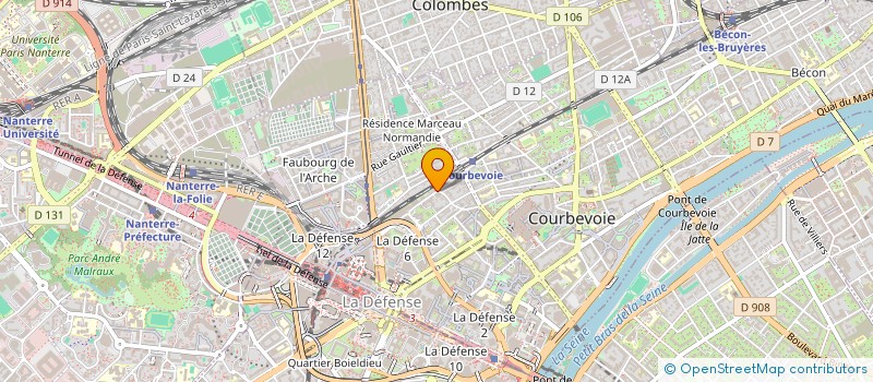 localisation de l'entreprise MAMOUTY REAL ESTATE à COURBEVOIE