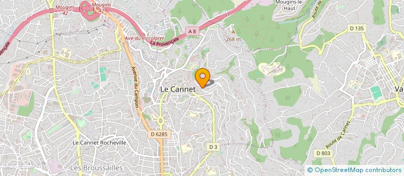 localisation de l'entreprise MAMS à LE CANNET