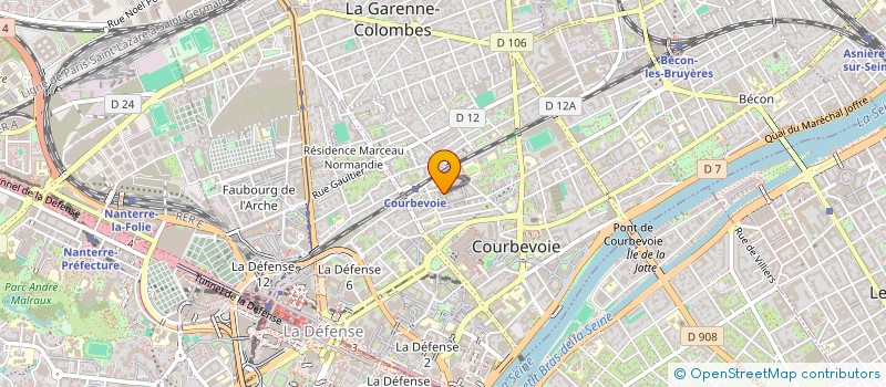 localisation de l'entreprise MAMYDROMEL à COURBEVOIE