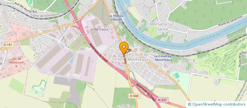 localisation de l'entreprise MAN à LE COUDRAY-MONTCEAUX