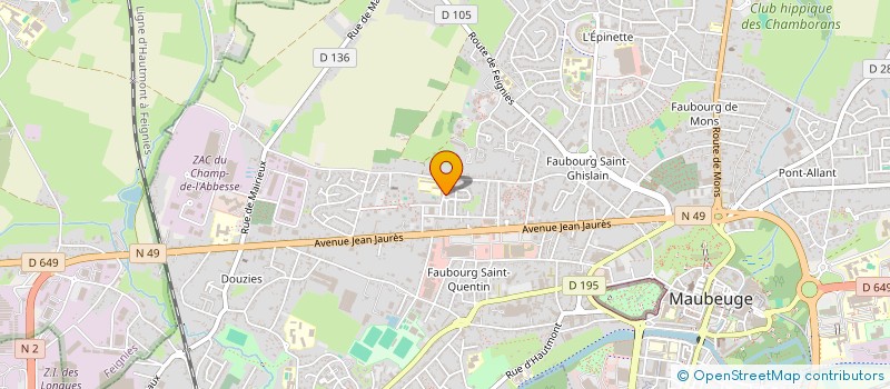 localisation de l'entreprise MAN AUTO  MAUBEUGE