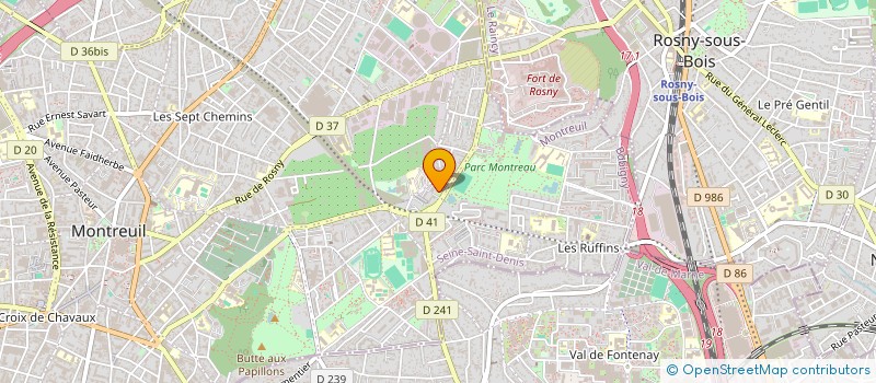 localisation de l'entreprise MAN BAT à MONTREUIL