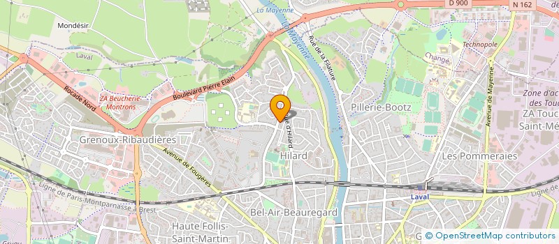 localisation de l'entreprise MAN BATIMENT à LAVAL