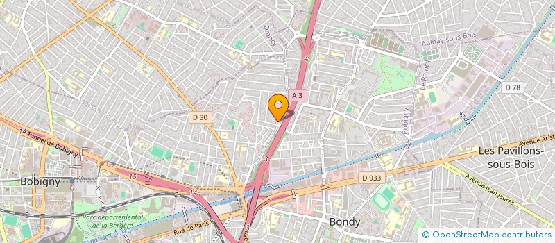 localisation de l'entreprise MAN COUVERTURE à BOBIGNY
