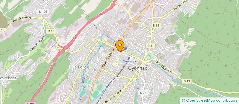 localisation de l'entreprise MAN INVEST à OYONNAX