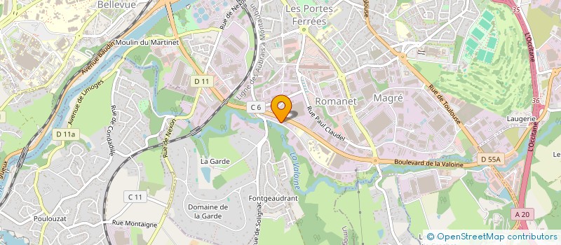 localisation de l'entreprise MAN MAX à LIMOGES