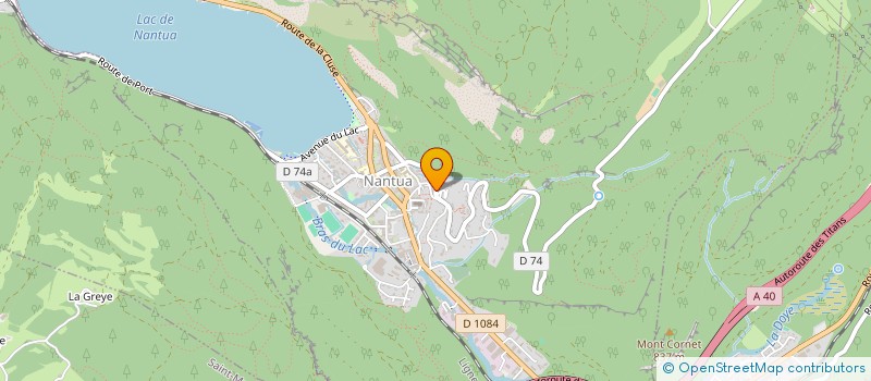 localisation de l'entreprise MAN PRODUCTION  NANTUA