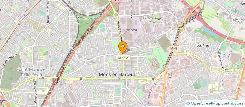 localisation de l'entreprise MAN SERVICES à MONS-EN-BARŒUL