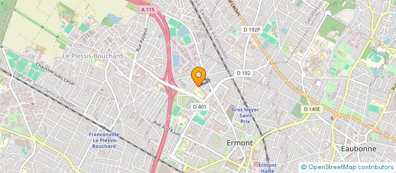 localisation de l'entreprise MANA à ERMONT