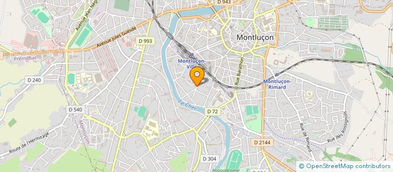 localisation de l'entreprise MANA à MONTLUCON