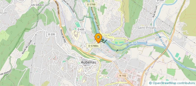 localisation de l'entreprise MANA à AUBENAS