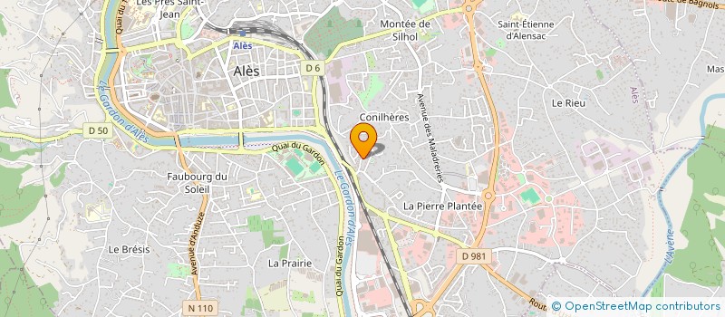 localisation de l'entreprise MANA  ALES