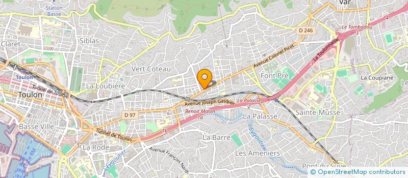 localisation de l'entreprise MANA  TOULON