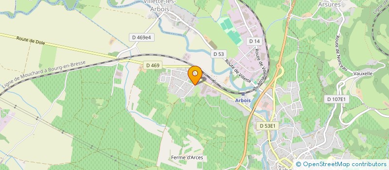 localisation de l'entreprise MANA  ARBOIS