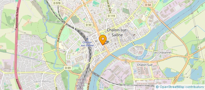 localisation de l'entreprise MANA à CHALON-SUR-SAONE