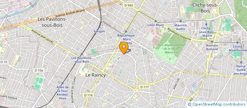 localisation de l'entreprise MANA DECO à LE RAINCY
