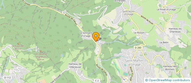 localisation de l'entreprise MANABIO  SAINT-MARTIN-D'URIAGE