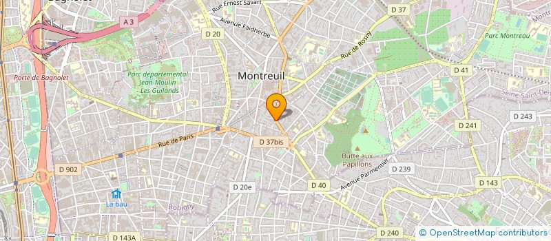 localisation de l'entreprise MANABU à MONTREUIL