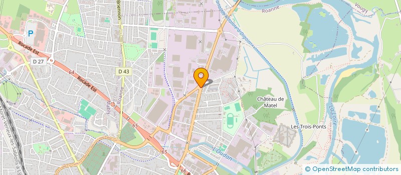 localisation de l'entreprise MANACA à ROANNE