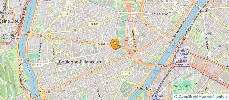 localisation de l'entreprise MANACLEPHI à BOULOGNE-BILLANCOURT