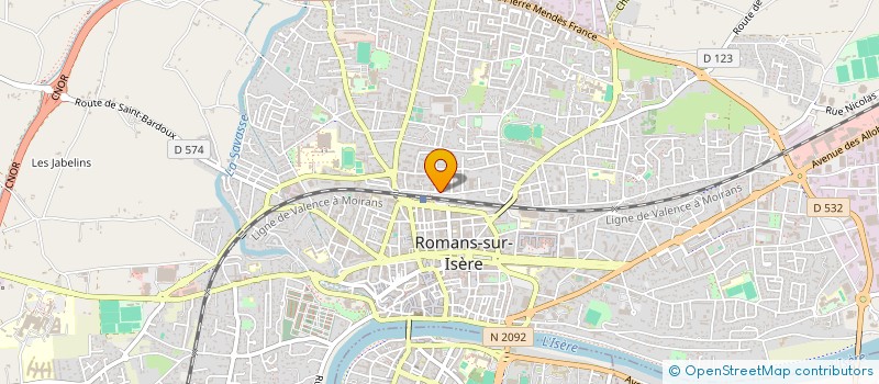 localisation de l'entreprise MANADE  ROMANS-SUR-ISERE