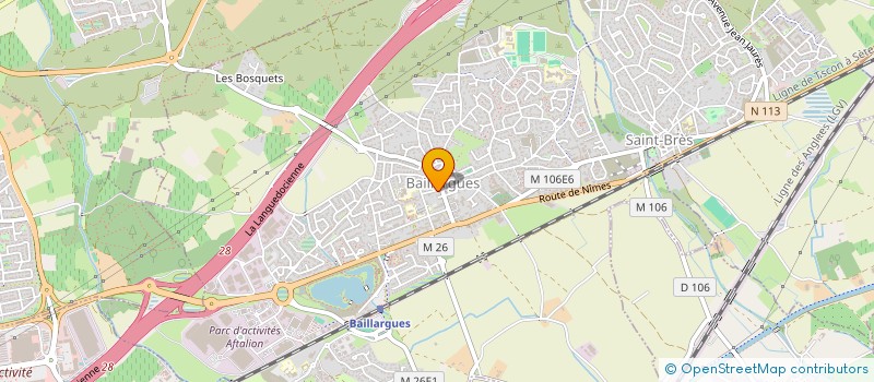 localisation de l'entreprise MANADE DU CHENE BLANC à BAILLARGUES