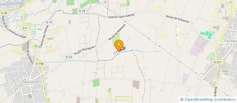 localisation de l'entreprise MANADE ROUMANILLE  EYRAGUES