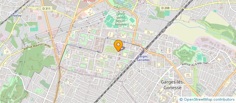 localisation de l'entreprise MANADJ HAIR BEAUTY  SARCELLES