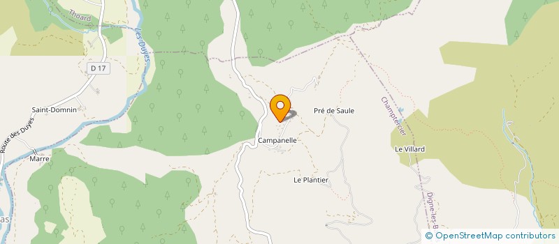 localisation de l'entreprise MANADRI à CHAMPTERCIER