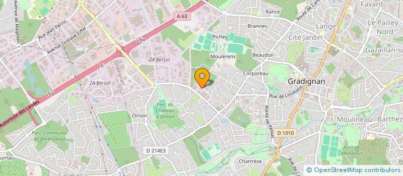 localisation de l'entreprise MANAE  GRADIGNAN