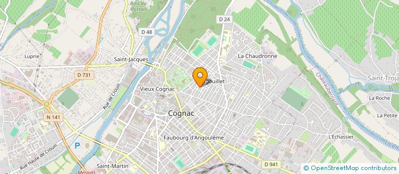localisation de l'entreprise MANAFORGE 16 à COGNAC