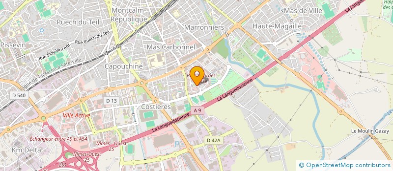 localisation de l'entreprise MANAG APPLIQUE ACT SCIENTIF TECHNO RECHE  NIMES