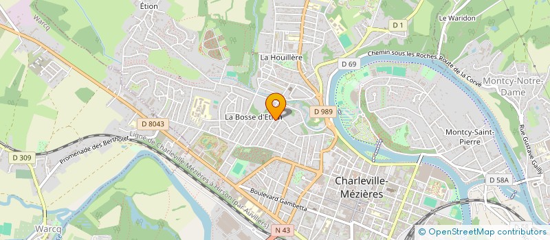 localisation de l'entreprise MANAG'O à CHARLEVILLE-MEZIERES