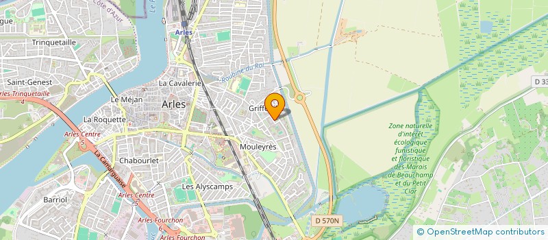 localisation de l'entreprise MANAGCO  ARLES