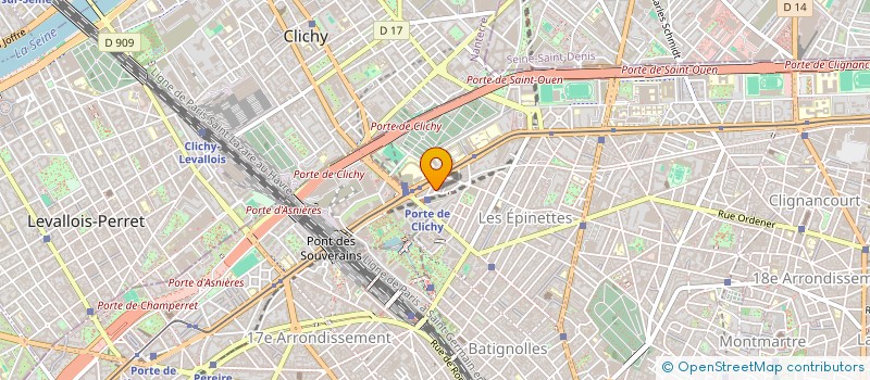 localisation de l'entreprise MANAGEMENT BUREAUTIQUE ORGANIS COMMUNIC à PARIS