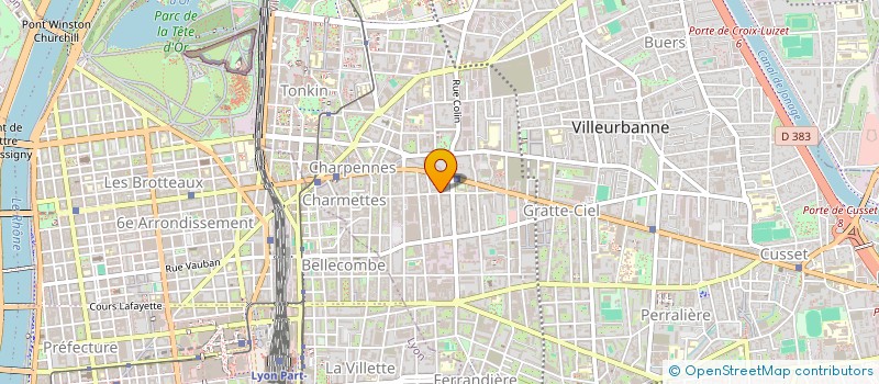 localisation de l'entreprise MANAGEMENT COMMUNICATION CONSEIL  VILLEURBANNE