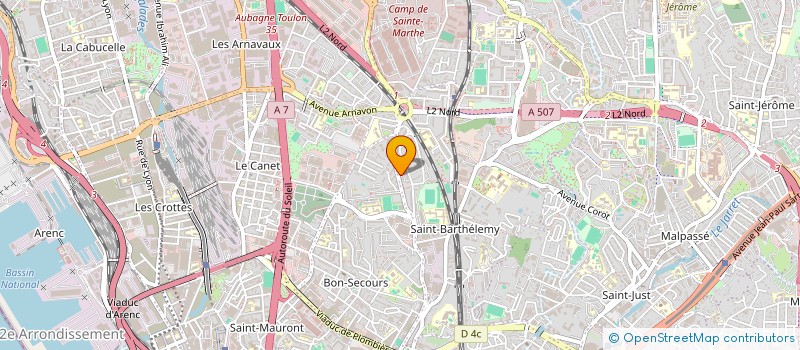 localisation de l'entreprise MANAGEMENT DEVELOPPEM ENTREPRISES'GROUP à MARSEILLE