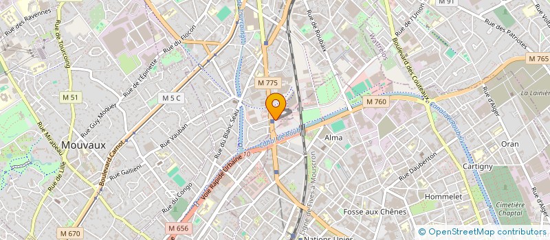 localisation de l'entreprise MANAGEMENT PERFORMANCE MAINTENANCE INDUSTRIELLE  TOURCOING