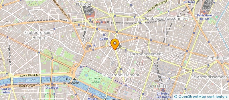localisation de l'entreprise MANAGEMENT TECHNOLOGIES INFORMATIQUE à PARIS