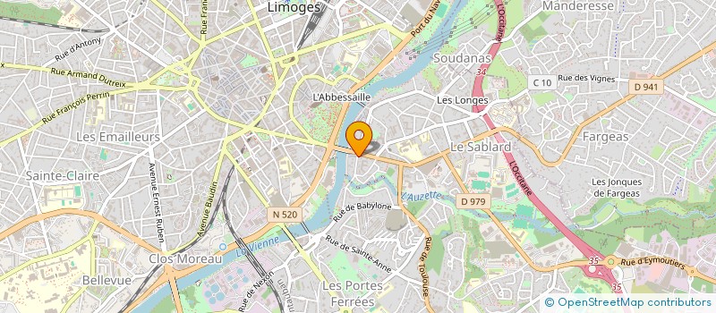 localisation de l'entreprise MANAGER IMMO à LIMOGES