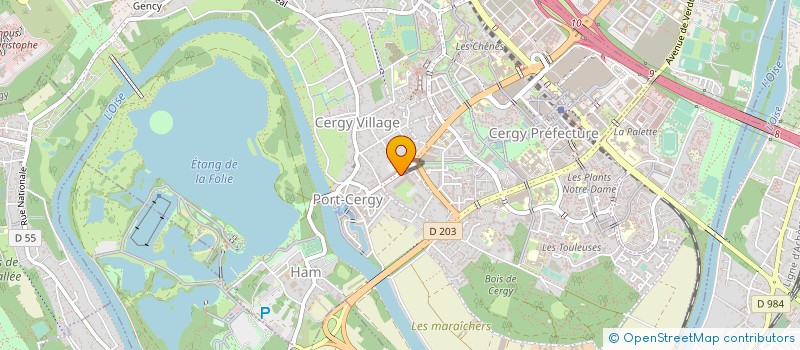 localisation de l'entreprise MANAGIA à CERGY