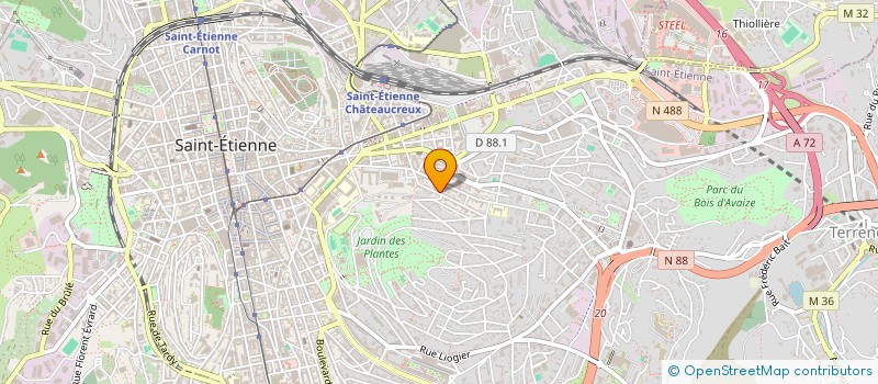 localisation de l'entreprise MANAJU  SAINT-ETIENNE