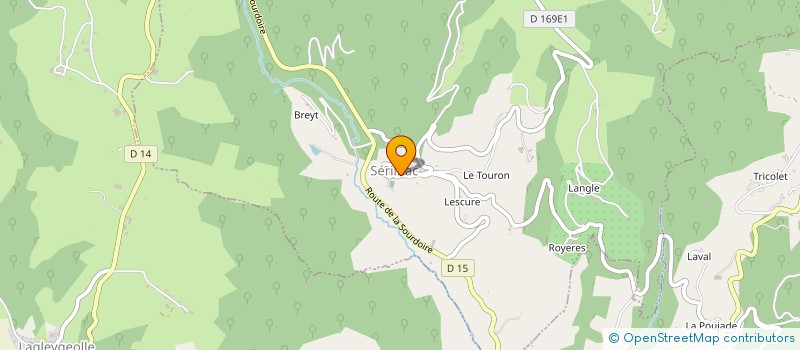 localisation de l'entreprise MANALESE à AUBAZINES