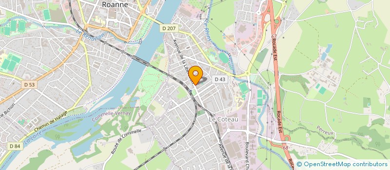 localisation de l'entreprise MANALEX IMMOBILIER  LE COTEAU