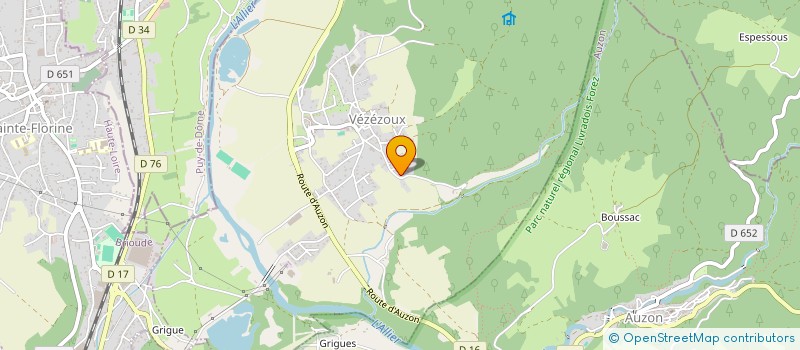 localisation de l'entreprise MANAMA  VEZEZOUX